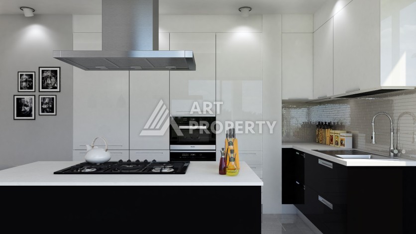 Красивый проект возле моря на завершающей стадии строительства в районе Гирне - Ракурс 37