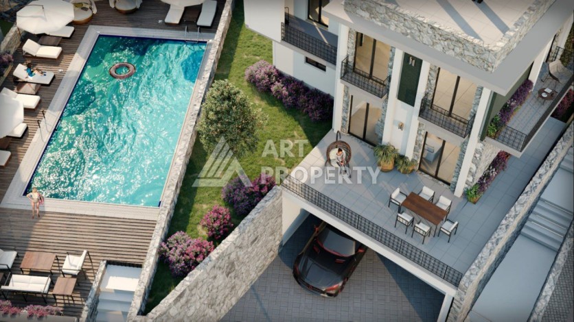 Квартиры 3+1 в живописном районе  Чаталкей Кипр - Ракурс 12