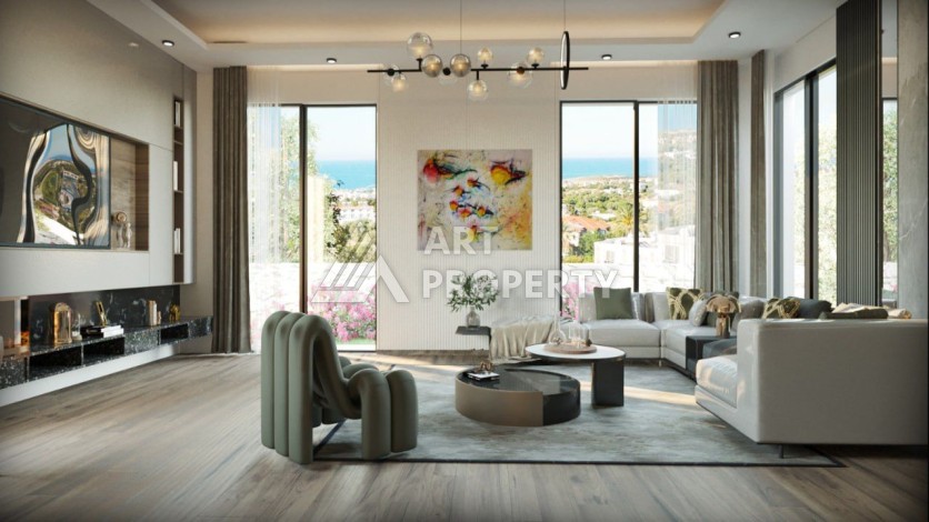 Квартиры 3+1 в живописном районе  Чаталкей Кипр - Ракурс 14