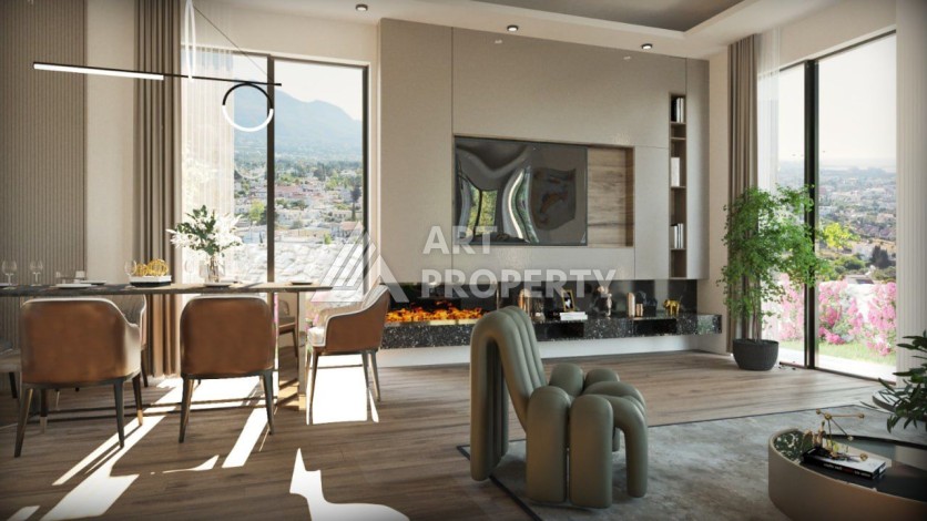 Квартиры 3+1 в живописном районе  Чаталкей Кипр - Ракурс 16