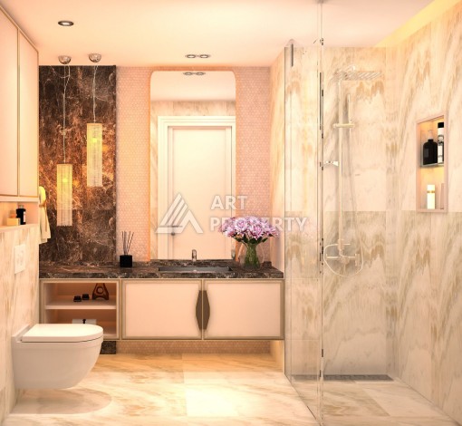 Элитная квартира 1+1 от качественного застройщика в центре Алании - Ракурс 9