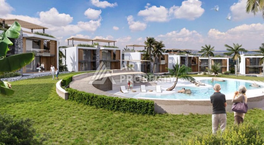 Уникальный комплекс вилл и апартаментов всего 200 метров до моря в районе Гирне - Ракурс 2