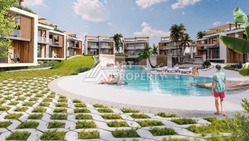 Уникальный комплекс вилл и апартаментов всего 200 метров до моря в районе Гирне - Ракурс 4