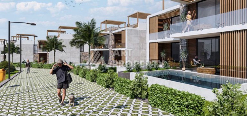 Уникальный комплекс вилл и апартаментов всего 200 метров до моря в районе Гирне - Ракурс 13