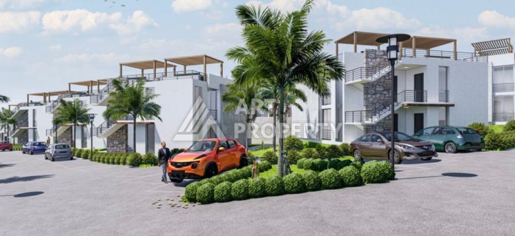 Уникальный комплекс вилл и апартаментов всего 200 метров до моря в районе Гирне - Ракурс 14