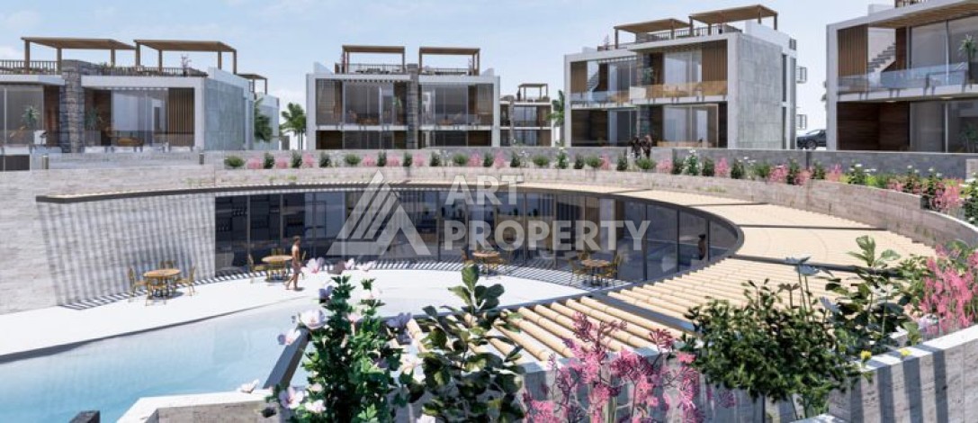 Уникальный комплекс вилл и апартаментов всего 200 метров до моря в районе Гирне - Ракурс 15