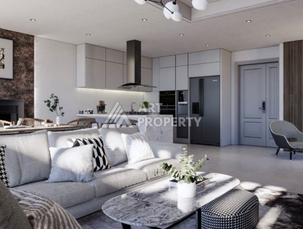 Уникальный комплекс вилл и апартаментов всего 200 метров до моря в районе Гирне - Ракурс 27