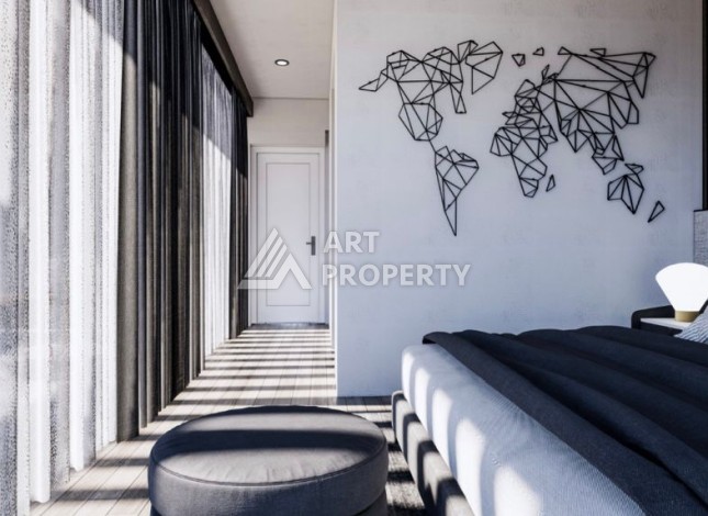 Уникальный комплекс вилл и апартаментов всего 200 метров до моря в районе Гирне - Ракурс 29