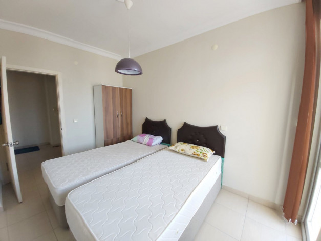 Светлая трехкомнатная квартира в Махмутларе Алания, в 350 метрах от Средиземного моря, 110 м2 - Ракурс 7