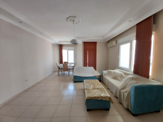 Светлая трехкомнатная квартира в Махмутларе Алания, в 350 метрах от Средиземного моря, 110 м2 - Ракурс 12