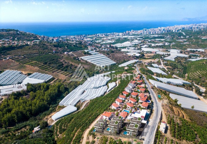 Шикарный проект комплекса вилл 4+1 в элитном районе Каргыджак - Ракурс 2