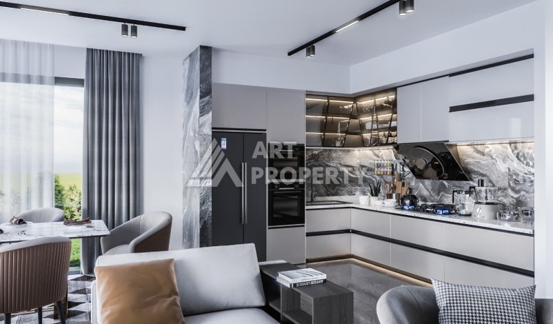 Шикарный проект комплекса вилл 4+1 в элитном районе Каргыджак - Ракурс 10