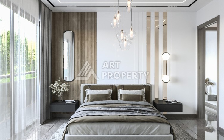 Шикарный проект комплекса вилл 4+1 в элитном районе Каргыджак - Ракурс 14