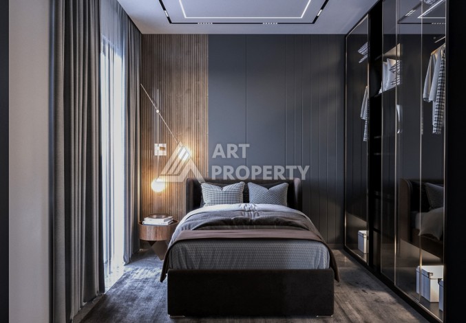 Шикарный проект комплекса вилл 4+1 в элитном районе Каргыджак - Ракурс 19