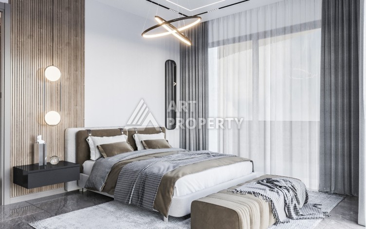 Шикарный проект комплекса вилл 4+1 в элитном районе Каргыджак - Ракурс 20