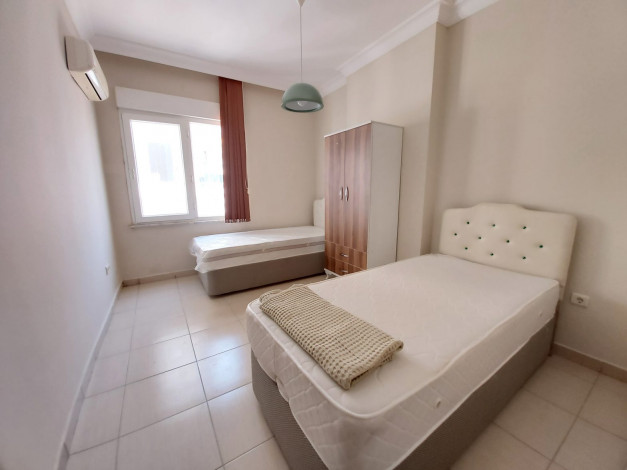 Светлая трехкомнатная квартира в Махмутларе Алания, в 350 метрах от Средиземного моря, 110 м2 - Ракурс 14