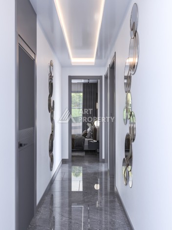 Шикарный проект комплекса вилл 4+1 в элитном районе Каргыджак - Ракурс 23