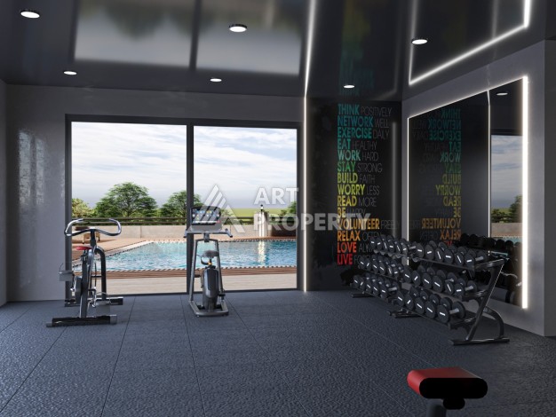 Шикарный проект комплекса вилл 4+1 в элитном районе Каргыджак - Ракурс 33