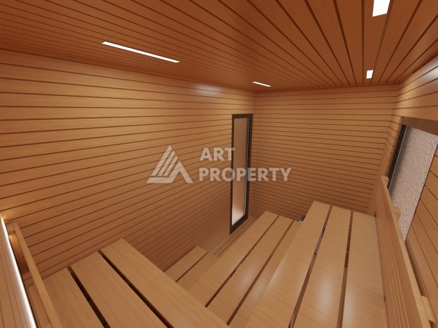 Шикарный проект комплекса вилл 4+1 в элитном районе Каргыджак - Ракурс 35