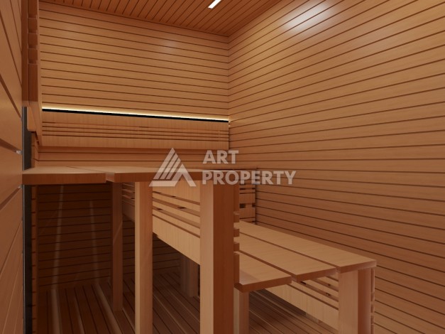 Шикарный проект комплекса вилл 4+1 в элитном районе Каргыджак - Ракурс 36