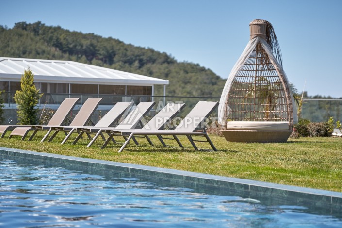 Уникальный комплекс вилл с потрясающим видом на море в районе Каргыджак - Ракурс 3