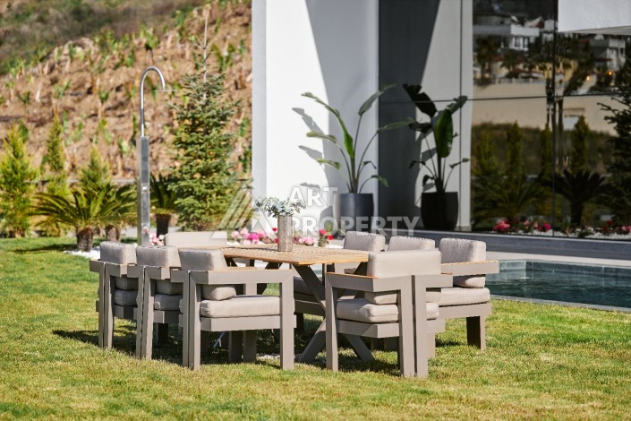 Уникальный комплекс вилл с потрясающим видом на море в районе Каргыджак - Ракурс 4