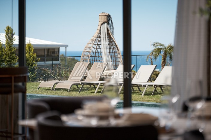 Уникальный комплекс вилл с потрясающим видом на море в районе Каргыджак - Ракурс 7