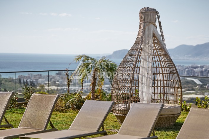 Уникальный комплекс вилл с потрясающим видом на море в районе Каргыджак - Ракурс 9