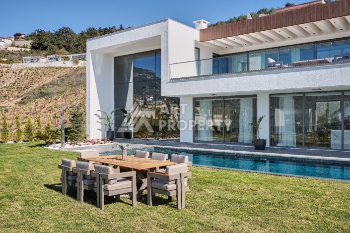 Уникальный комплекс вилл с потрясающим видом на море в районе Каргыджак - Ракурс 11