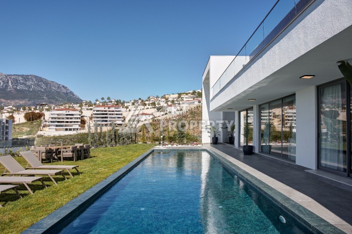 Уникальный комплекс вилл с потрясающим видом на море в районе Каргыджак - Ракурс 12