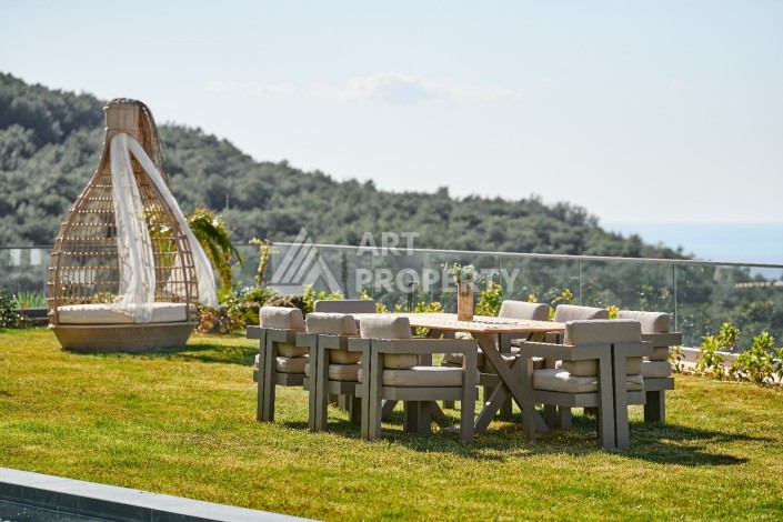 Уникальный комплекс вилл с потрясающим видом на море в районе Каргыджак - Ракурс 14