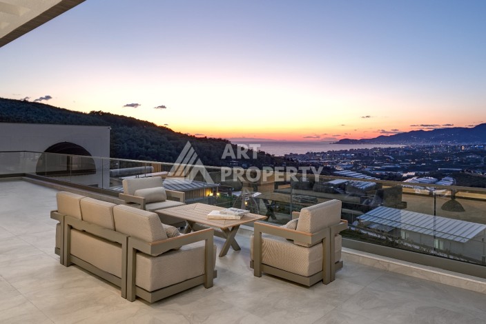 Уникальный комплекс вилл с потрясающим видом на море в районе Каргыджак - Ракурс 18