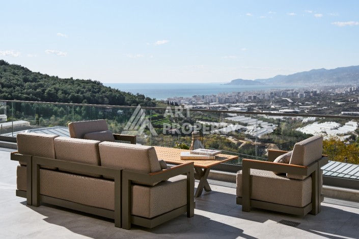 Уникальный комплекс вилл с потрясающим видом на море в районе Каргыджак - Ракурс 19