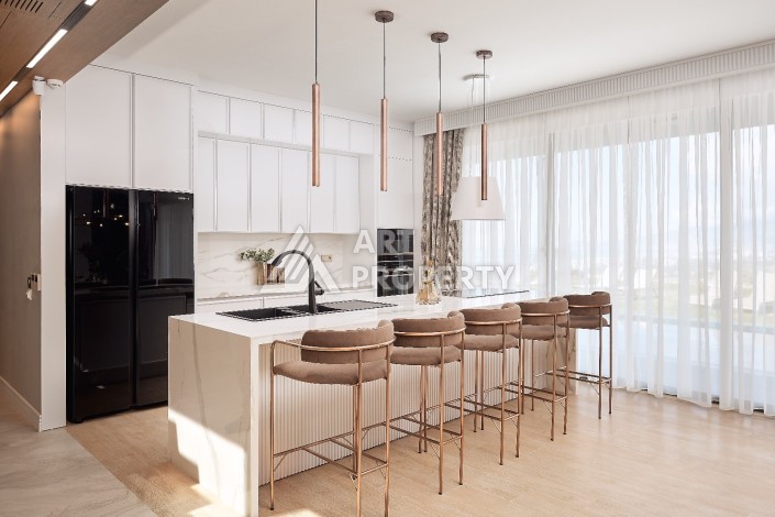 Уникальный комплекс вилл с потрясающим видом на море в районе Каргыджак - Ракурс 24