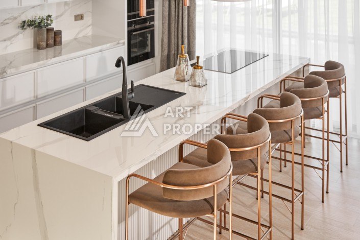 Уникальный комплекс вилл с потрясающим видом на море в районе Каргыджак - Ракурс 27