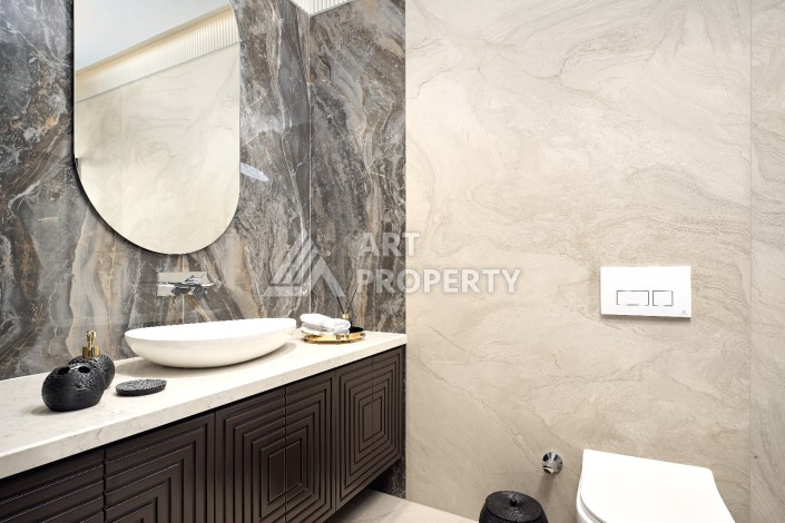 Уникальный комплекс вилл с потрясающим видом на море в районе Каргыджак - Ракурс 38