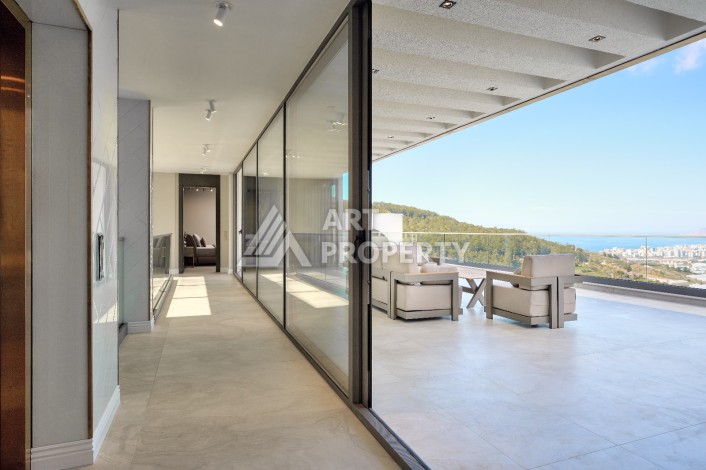 Уникальный комплекс вилл с потрясающим видом на море в районе Каргыджак - Ракурс 40