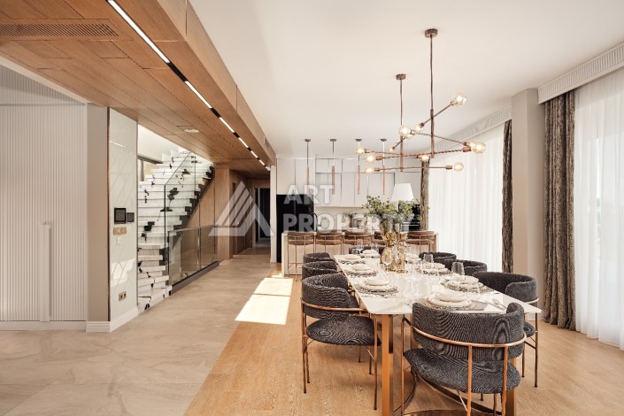 Уникальный комплекс вилл с потрясающим видом на море в районе Каргыджак - Ракурс 49