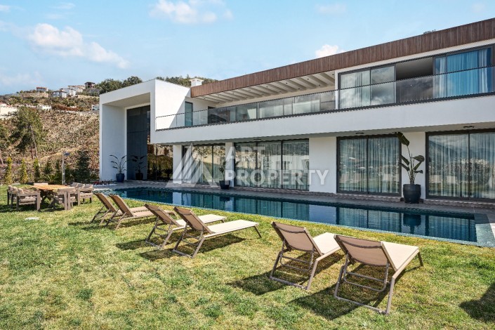 Уникальный комплекс вилл с потрясающим видом на море в районе Каргыджак - Ракурс 55