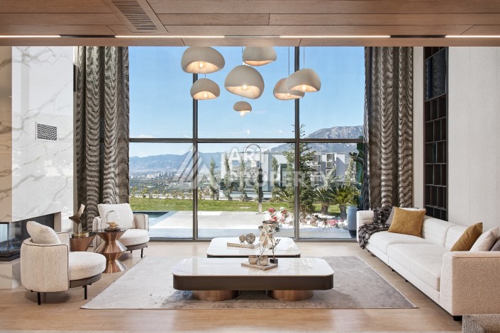 Уникальный комплекс вилл с потрясающим видом на море в районе Каргыджак - Ракурс 60