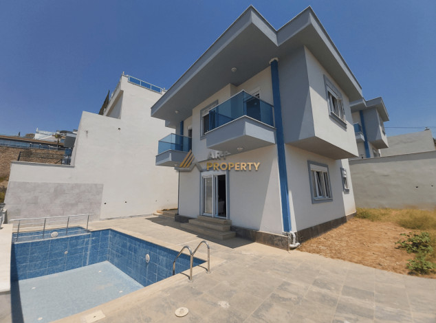 Вилла, с тремя спальными комнатами, в экологическом районе Алании, Каргыджаке, 140 м2 - Ракурс 2