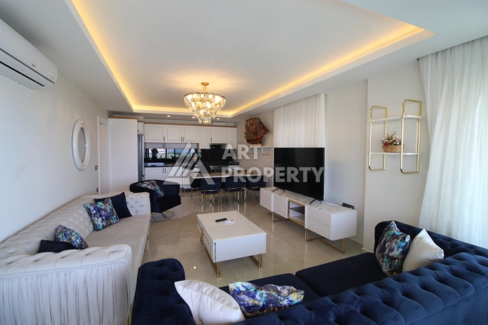 Шикарная квартира 2+1  в элитном комплексе на первой береговой линии в районе Махмутлар - Ракурс 14