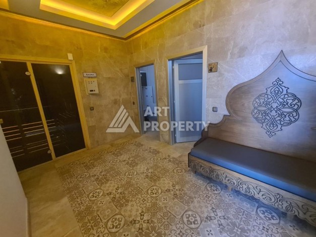 Шикарная квартира 2+1  в элитном комплексе на первой береговой линии в районе Махмутлар - Ракурс 19