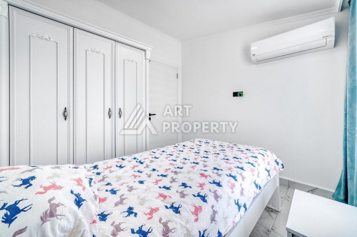 Двухуровневая видовая квартира 3+1 с новой мебелью в новом доме в Оба! - Ракурс 9