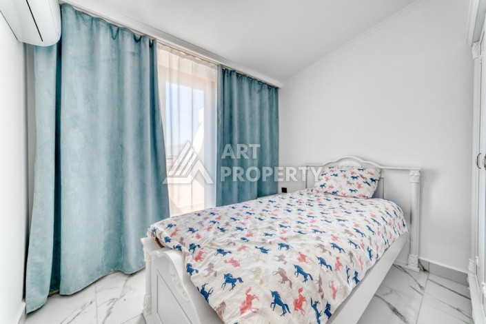 Двухуровневая видовая квартира 3+1 с новой мебелью в новом доме в Оба! - Ракурс 28