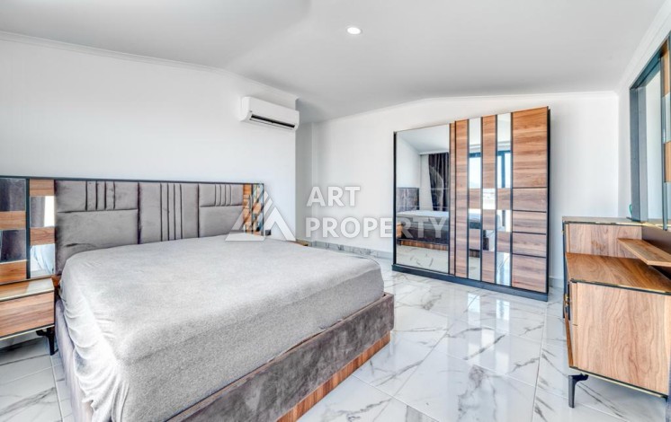 Двухуровневая видовая квартира 3+1 с новой мебелью в новом доме в Оба! - Ракурс 29