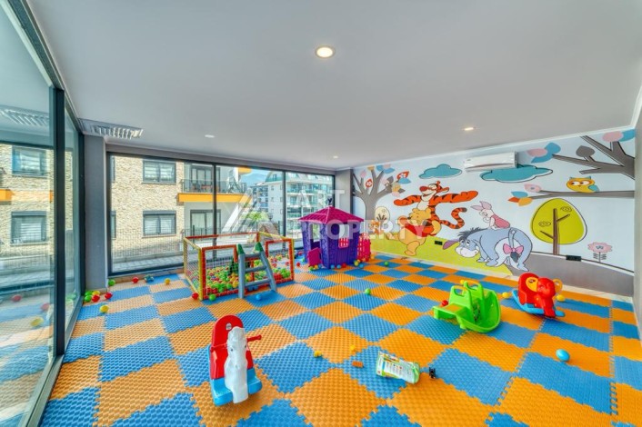 Двухуровневая видовая квартира 3+1 с новой мебелью в новом доме в Оба! - Ракурс 38