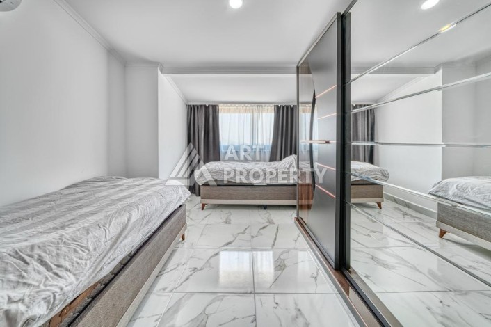 Двухуровневая видовая квартира 3+1 с новой мебелью в новом доме в Оба! - Ракурс 39