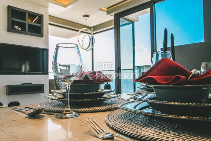 Шикарная квартира 2+1  с видом на море на первой береговой линии - Ракурс 8