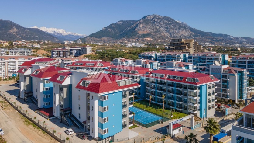 Двухуровневая квартира 2+1 в новом комплексе элитного района Кестел рядом с морем - Ракурс 3